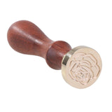 Vintage Wax Sealing Stamp Wooden Handle Seal for Card Envelope Decoration