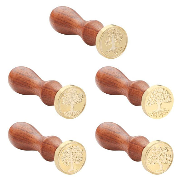 Quality Wax Stamp Sealing AntiqueWood Handle Metal Christmas Sealing Wax Stamps Ancient Wedding Invitations Wax Seal Stamp Decor