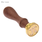 She Love Wax Seal Stamp Classic Elegant Metal Rosewood Handle for Invitation Card Christmas