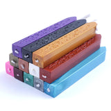 12 colors Vintage Retro Sealing Wax Seal Dedicated Beeswax Stick Wax Strips Paint Stamp Rod Wax Grip Mount for Stamps