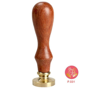 Hot Christmas Card Letter Wax Seal Stamp Wood Handle Vintage Alphabet Initial Manuscript Sealing Envelope DIY Apparel Sewing LX