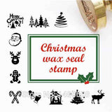 12 designs Merry Christmas wax Stamp collections, Christmas party invitation seal, Christmas gift, santa, snowman,candy,socks,