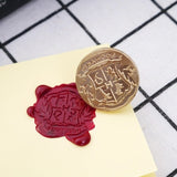 Exquisite Retro Christmas And Rose Sealing Wax Seal Stamp Head Brass Dia. 2.5CM Stamping Craft Gifts Decoration Stationery Set