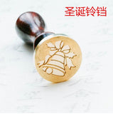 Retro Merry christmas wax seal stamp jingle bell Snowflake Santa Claus deer sock tree christmas gifts Stamp Wax sealing Stamp