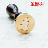 Retro Merry christmas wax seal stamp jingle bell Snowflake Santa Claus deer sock tree christmas gifts Stamp Wax sealing Stamp
