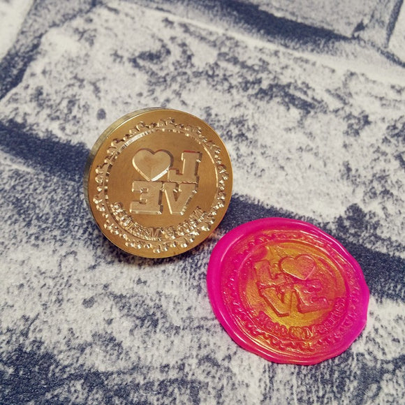 Retro Brass Head Sealing Wax Customize Stamp  Wedding Invitation Christmas Card Wax Seal Stamp
