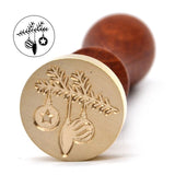 Snowman Christmas Themed Design Tree Wax Seal Wax Stamp Wood Handle Santa Claus Stamp for Seal Christmas Day Gifts