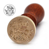 Snowman Christmas Themed Design Tree Wax Seal Wax Stamp Wood Handle Santa Claus Stamp for Seal Christmas Day Gifts