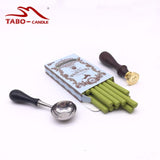 DIY Manuscript Sealing Wax Stamp for Glun Gun Wax Seal Stamps for Envelope Documents Christmas Wedding Invitation Decorative