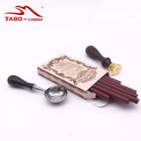 DIY Manuscript Sealing Wax Stamp for Glun Gun Wax Seal Stamps for Envelope Documents Christmas Wedding Invitation Decorative