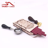 DIY Manuscript Sealing Wax Stamp for Glun Gun Wax Seal Stamps for Envelope Documents Christmas Wedding Invitation Decorative