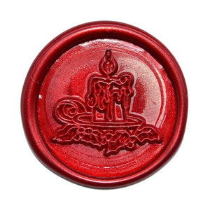 Christmas Design 50Pcs Wax Stickers Stamp DIY Wax Seal Sticker Handmade Wax Seal Stickers Self Adhesive For Envelope Decoration