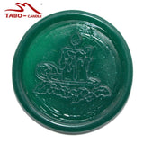 Handmade 50Pcs Christmas Wax Stickers Stamp DIY Wax Seal Sticker Santa Claus Self Adhesive Stickers For Envelope Decoration