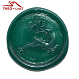 Handmade 50Pcs Christmas Wax Stickers Stamp DIY Wax Seal Sticker Santa Claus Self Adhesive Stickers For Envelope Decoration