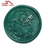 Handmade 50Pcs Christmas Wax Stickers Stamp DIY Wax Seal Sticker Santa Claus Self Adhesive Stickers For Envelope Decoration