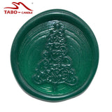 Handmade 50Pcs Christmas Wax Stickers Stamp DIY Wax Seal Sticker Santa Claus Self Adhesive Stickers For Envelope Decoration