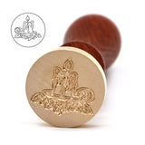 Christmas Tree Wax Seal Stamp Wood Handle Santa Claus Stamp for Seal Invitations Envelope Letter Decoration
