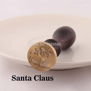 Classic Wax Seal Stamp Santa Claus Pattern Fashion Decoration for Christmas For Scrapbooking invitation letter DIY Craft