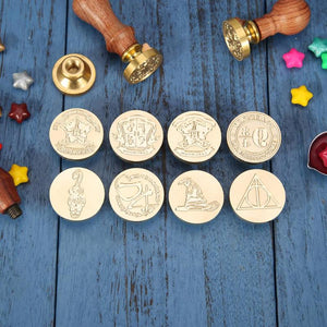 New Styles Antique Wood Handle Metal Christmas Sealing Wax Stamps Ancient Wedding Invitations Wax Seal Stamp Decor Gifts