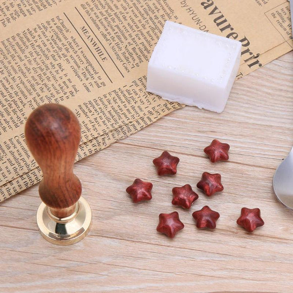 Antique Wood Handle Metal Christmas Sealing Wax Stamps Invitations Decor Ancient Seal Post Decorative Antique Stamp Gifts
