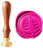 Vintage Christmas tree Custom Picture Logo Luxury Wax Seal Sealing Stamp Brass Peacock Metal Handle Gift Set